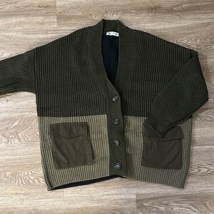 Zara multi color knit cardigan